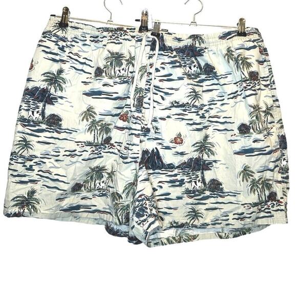 Vintage Big Dogs Hawaiian Shorts. Swim Trunks Sz 22 24 big and tall - Picture 1 of 4